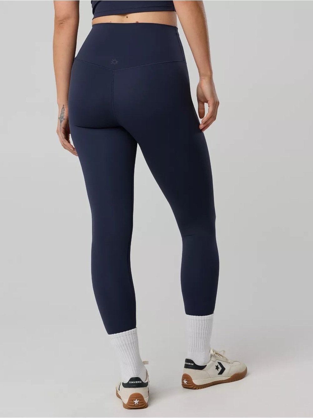 aerie offline real me xtra high waisted legging steel blue medium